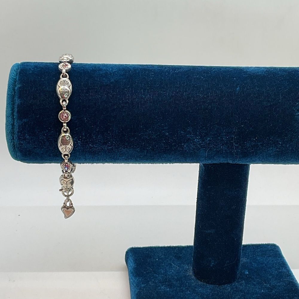 Brighton Power of Pink Legacy Heart Charm Bracelet - Picture 5 of 6